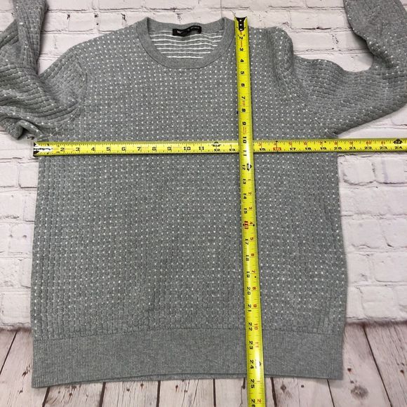 Michael Kors Men Long Sleeve Textured Cotton Knit Sweater Size Medium M123 -22 - Picture 2 of 13